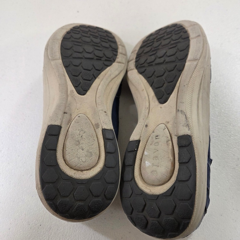 Aravon CH1938 Womens Navy Blue Leather Mary Jane Fisherman Comfort Shoes 9.5 B - Picture 6 of 7